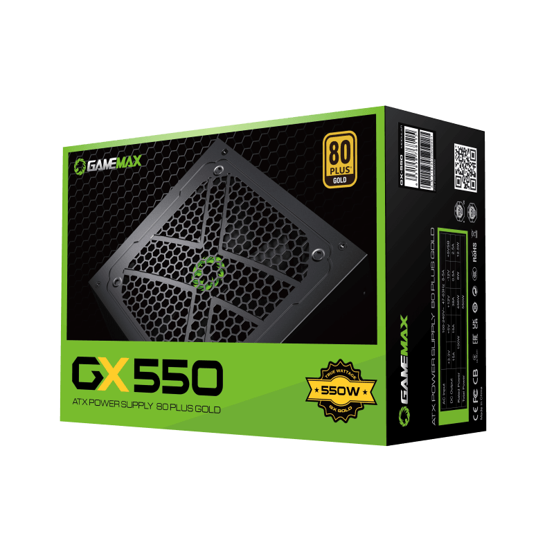 Fuente Gamemax 550W-80+ gold 4